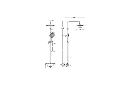 Artema Aquaheat Joy 220 Termostatik Duş Sistemi Krom A47200 - 4