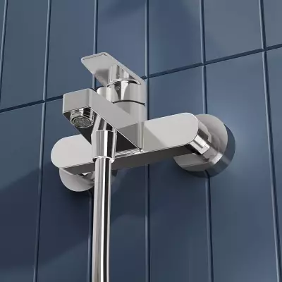 Artema Flow Square Banyo Bataryası Krom A43063 - 2
