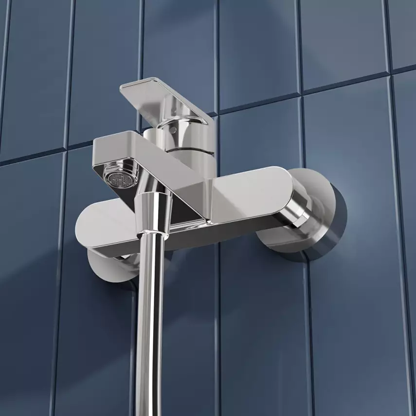 Artema Flow Square Banyo Bataryası Krom A43063 - 2