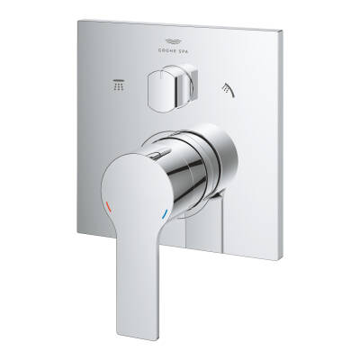 Grohe Allure Ankastre Banyo ve Duş Bataryası (Sıva Üstü Grubu), 3 Yollu Krom 29176001 - 1