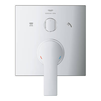Grohe Allure Ankastre Banyo ve Duş Bataryası (Sıva Üstü Grubu), 3 Yollu Krom 29176001 - 2