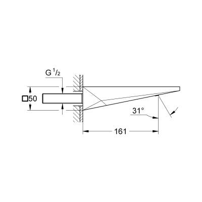 Grohe Allure Brilliant Çıkış Ucu, Fırçalı Sert Grafit 13485AL0 - 3