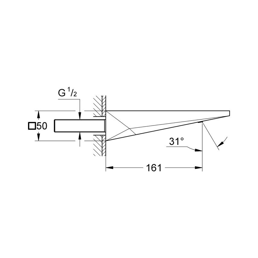 Grohe Allure Brilliant Çıkış Ucu, Fırçalı Sert Grafit 13485AL0 - 3