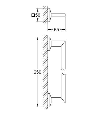 Grohe Allure Brilliant Havluluk 65cm Krom 40896000 - 2