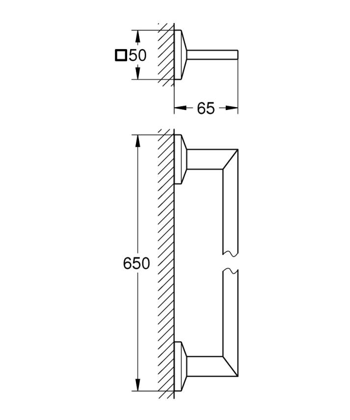 Grohe Allure Brilliant Havluluk 65cm Krom 40896000 - 2