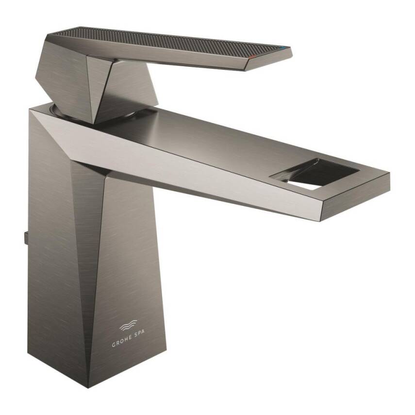 Grohe Allure Brilliant Private Collection M-Boy Lavabo Bataryası, Sifon Kumandalı, Fırçalı Sert Grafit 24397AL0 - 1