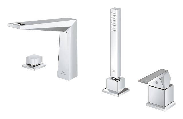Grohe Allure Brilliant Private Collection 4 Delikli Küvet Bataryası (Sıva Üstü Grubu) Krom 29523000 - 3