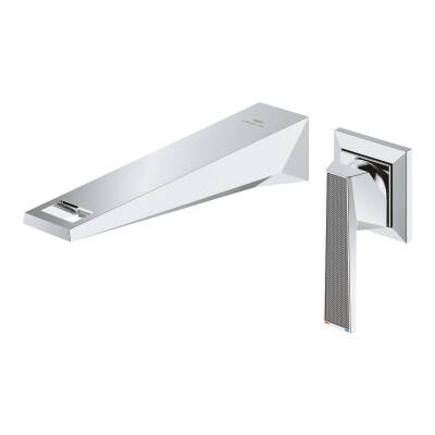 Grohe Allure Brilliant Private Collection 2 Delikli Duvardan Ankastre Lavabo Bataryası M-Boy (Sıva Üstü Grubu) Krom 29517000 - 1