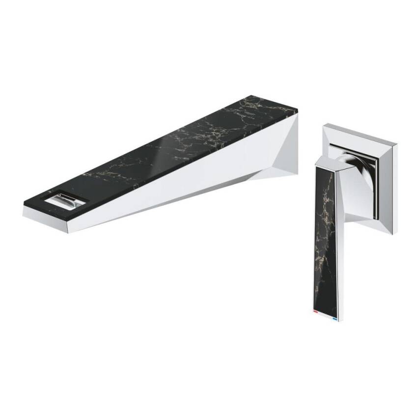 Grohe Allure Brilliant Private Collection 2 Delikli Duvardan Ankastre Lavabo Bataryası M-Boy (Sıva Üstü Grubu) Krom 29521000 - 2