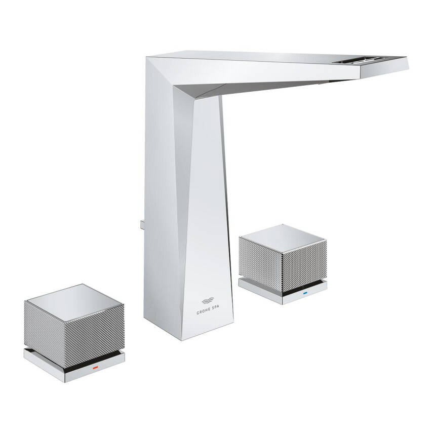 Grohe Allure Brilliant Private Collection L-Boy, 3 Delikli Lavabodan Ankastre Lavabo Bataryası, Sifon Kumandalı Krom 20670000 - 1