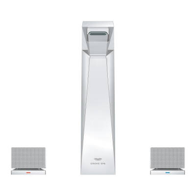 Grohe Allure Brilliant Private Collection L-Boy, 3 Delikli Lavabodan Ankastre Lavabo Bataryası, Sifon Kumandalı Krom 20670000 - 2