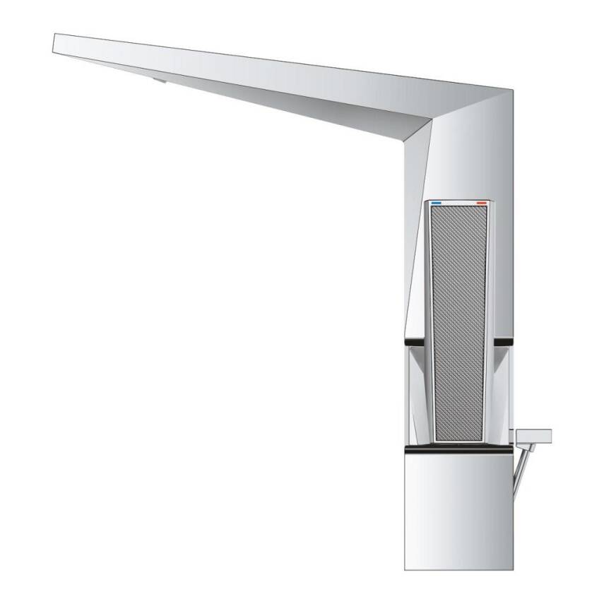 Grohe Allure Brilliant Private Collection L-Boy Sifon Kumandalı Yüksek Lavabo Bataryası Krom 24400000 - 3