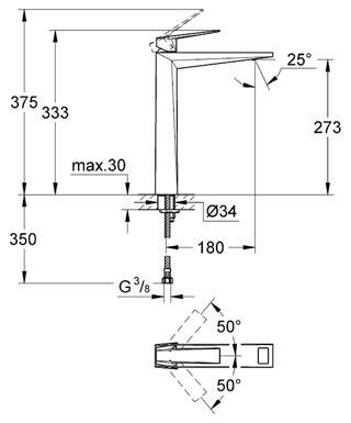 Grohe Allure Brilliant Yüksek Lavabo Bataryası Krom 23114000 - 2