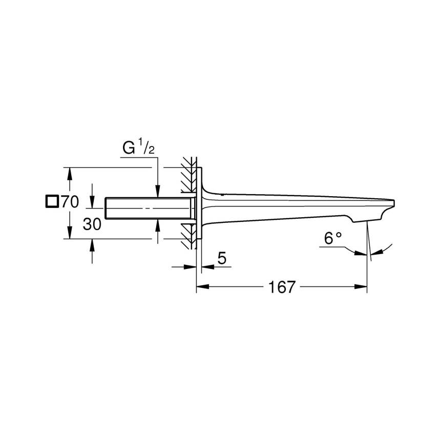 Grohe Allure Çıkış Ucu, Fırçalı Sert Grafit 13264AL1 - 5