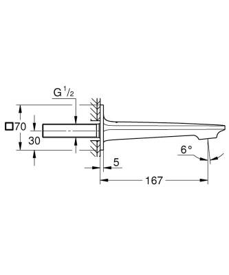 Grohe Allure New Ankastre Çıkış Ucu Krom 13264001 - 6
