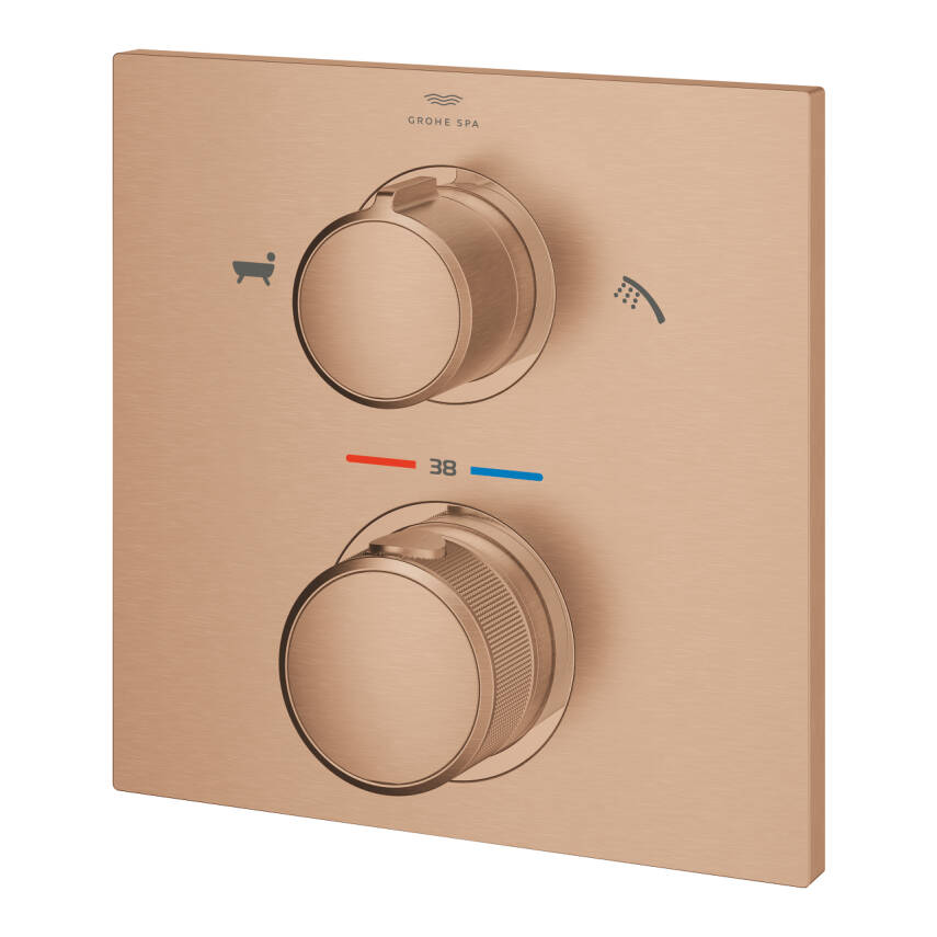 Grohe Allure New Term. dış gövde Rapido banyo Fırçalı Bakır 19446DL2 - 2