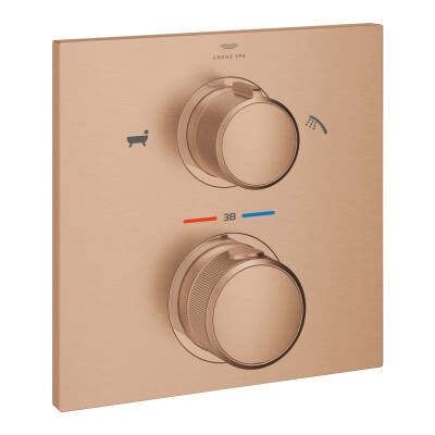 Grohe Allure New Term. dış gövde Rapido banyo Fırçalı Bakır 19446DL2 - 1