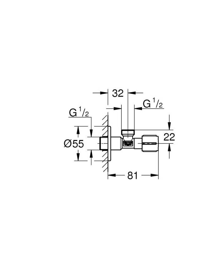 Grohe Angle Valve 1023422430 - 3