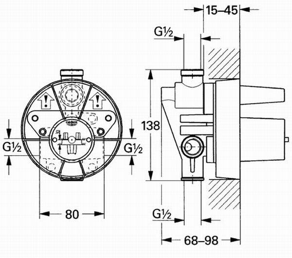 Grohe Ankastre İç Gövde 33961000 - 2
