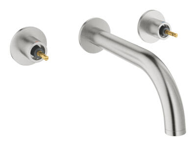 Grohe Atrio Private Collection 3 Delikli Ankastre Lavabo Bataryası (Sıva Üstü Grubu) Paslanmaz Çelik 20587DC0 - 1