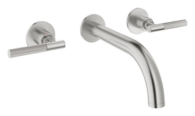 Grohe Atrio Private Collection 3 Delikli Ankastre Lavabo Bataryası (Sıva Üstü Grubu) Paslanmaz Çelik 20587DC0 - 3
