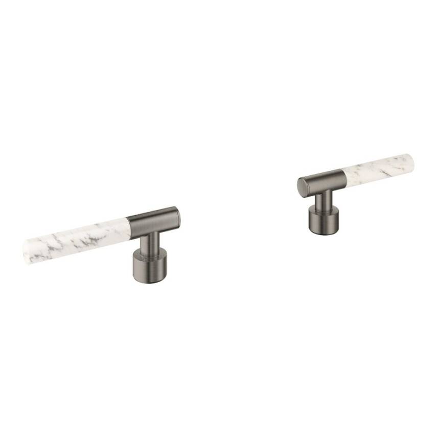 Grohe Atrio Private Collection Duvardan Ankastre Lavabo Bataryası İçin Kulp, Fırçalı Sert Grafit 48458AL0 - 1