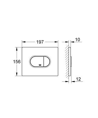 Grohe Arena Cosmopolitan Kumanda Paneli Krom 38858000 - 3