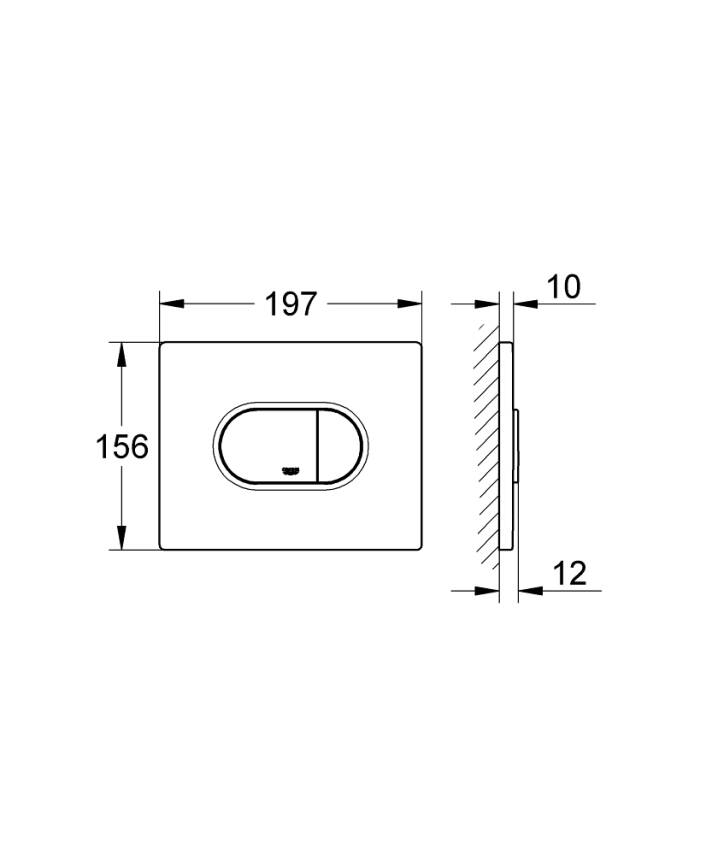 Grohe Arena Cosmopolitan Kumanda Paneli Krom 38858000 - 3