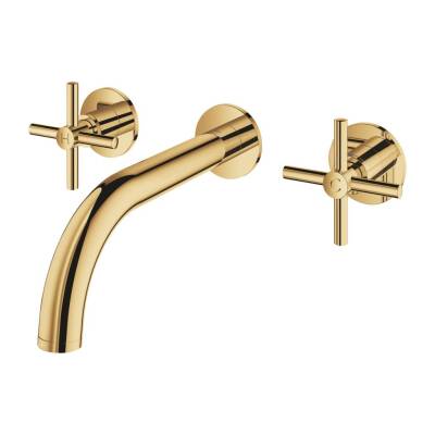 Grohe Atrio 3 Delikli Duvardan Ankastre Lavabo Bataryası (Sıva Üstü Grubu) Altın 20661GL0 - 2