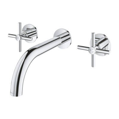 Grohe Atrio 3 Delikli Duvardan Ankastre Lavabo Bataryası (Sıva Üstü Grubu) Krom 20661000 - 2
