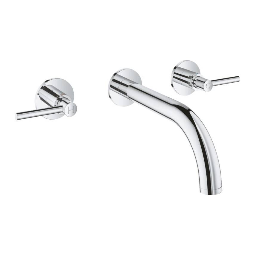 Grohe Atrio 3 Delikli Duvardan Ankastre Lavabo Bataryası (Sıva Üstü Grubu) Krom 20662000 - 1