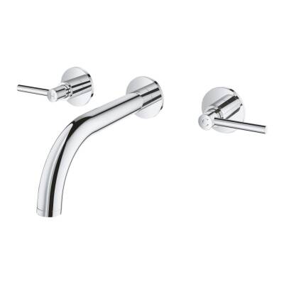 Grohe Atrio 3 Delikli Duvardan Ankastre Lavabo Bataryası (Sıva Üstü Grubu) Krom 20662000 - 2