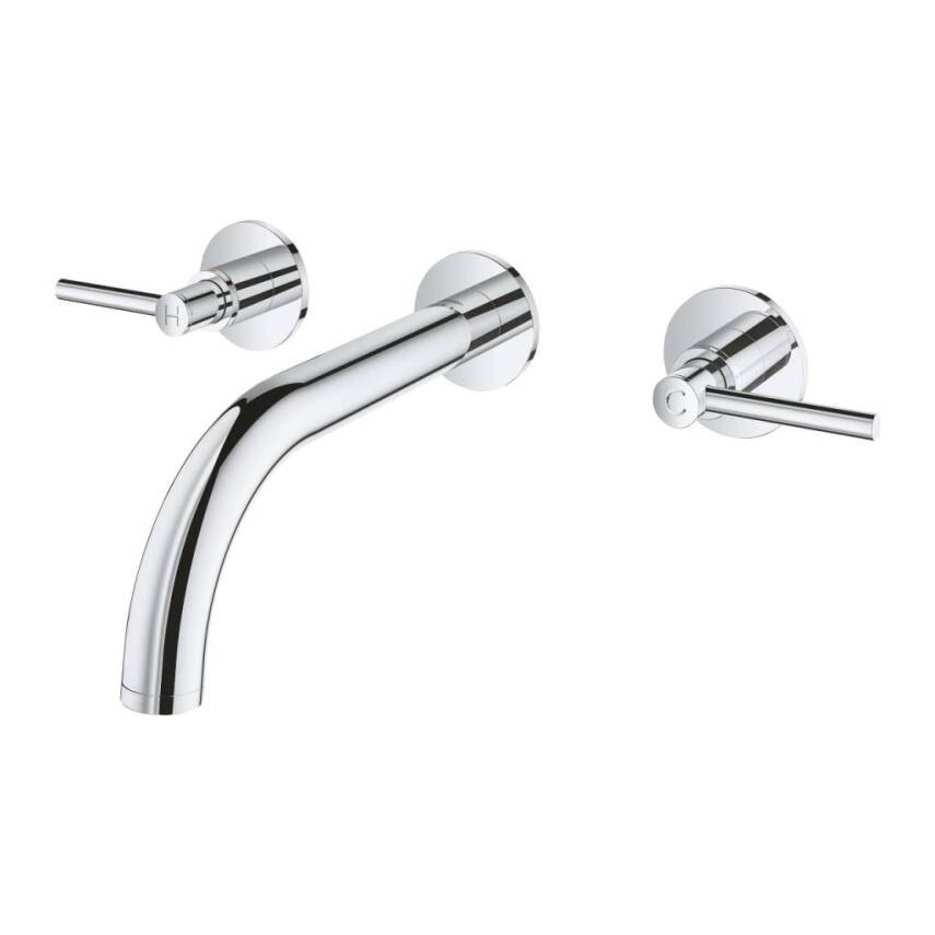 Grohe Atrio 3 Delikli Duvardan Ankastre Lavabo Bataryası (Sıva Üstü Grubu) Krom 20662000 - 2