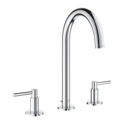Grohe Atrio 3 Delikli Lavabo Bataryası, Sifon Kumandalı Krom 20649000 - 1