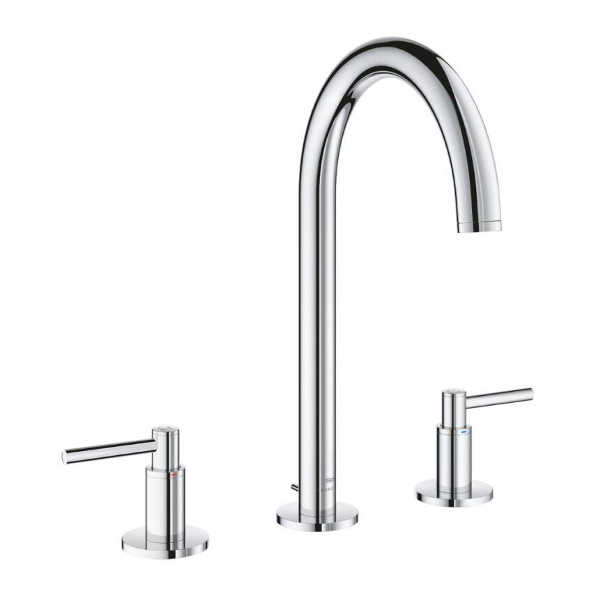 Grohe Atrio 3 Delikli Lavabo Bataryası, Sifon Kumandalı Krom 20649000 - 1