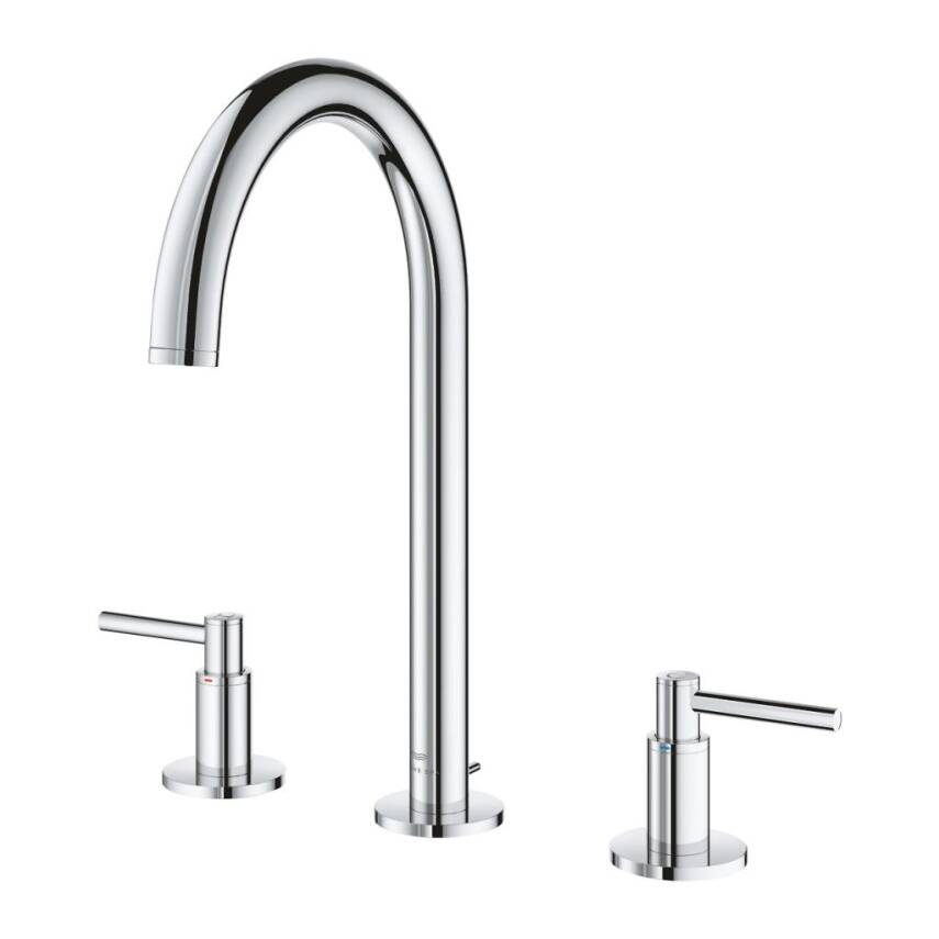 Grohe Atrio 3 Delikli Lavabo Bataryası, Sifon Kumandalı Krom 20649000 - 2