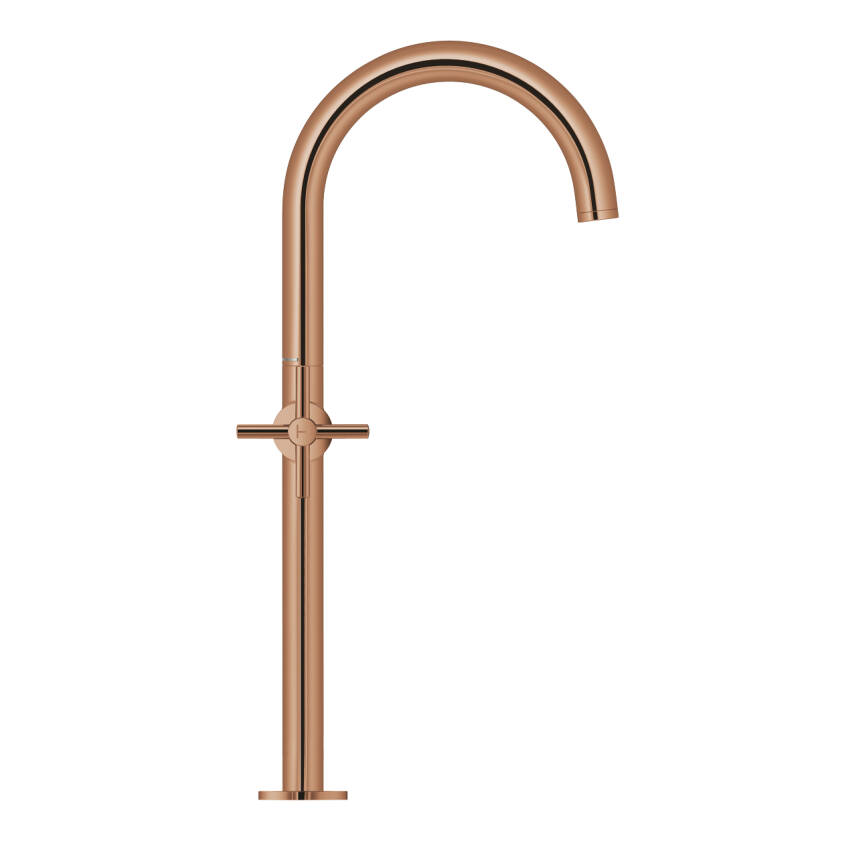 Grohe Atrio Çanak Lavabo Bataryası, Sifon Kumandalı, Parlak Bakır 21149DA0 - 2