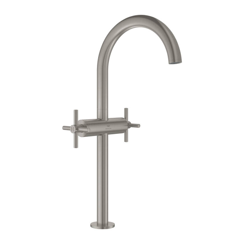 Grohe Atrio Çanak Lavabo Bataryası, Sifon Kumandalı, Paslanmaz Çelik 21149DC0 - 1