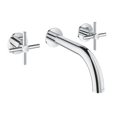 Grohe Atrio 3 Delikli Ankastre Lavabo Bataryası (Sıva Üstü Grubu) Krom 20164003 - 1