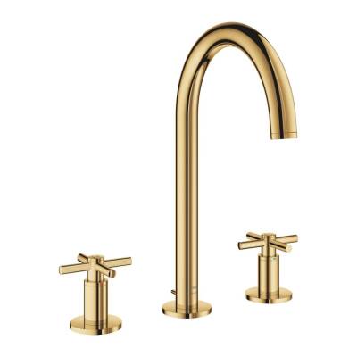 Grohe Atrio 3 Delikli Ankastre Lavabo Bataryası, Sifon Kumandalı, Parlak Altın 20649GL0 - 1