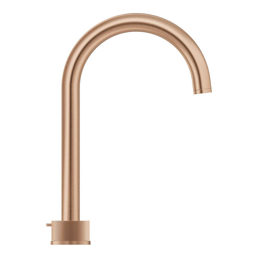Grohe Atrio Private Collection 3 Delikli Ankastre Lavabo Bataryası, Sifon Kumandalı (L-Boy), Fırçalı Bakır 20595DL0 - 2