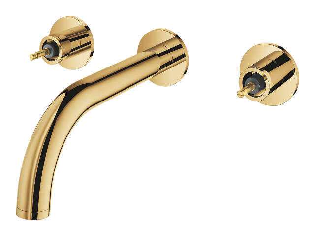 Grohe Atrio Private Collection 3 Delikli Ankastre Lavabo Bataryası (Sıva Üstü Grubu) Parlak Altın 20587GL0 - 2