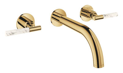 Grohe Atrio Private Collection 3 Delikli Ankastre Lavabo Bataryası (Sıva Üstü Grubu) Parlak Altın 20587GL0 - 11