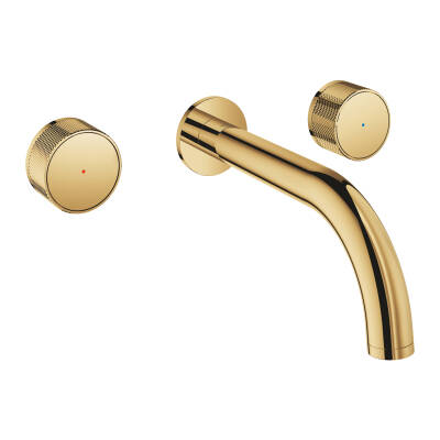 Grohe Atrio Private Collection 3 Delikli Ankastre Lavabo Bataryası (Sıva Üstü Grubu) Parlak Altın 20589GL0 - 1