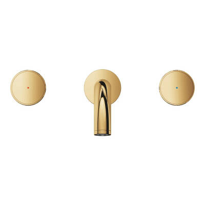 Grohe Atrio Private Collection 3 Delikli Ankastre Lavabo Bataryası (Sıva Üstü Grubu) Parlak Altın 20589GL0 - 3