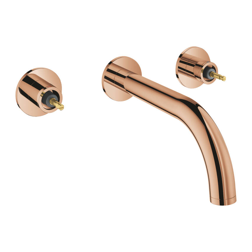 Grohe Atrio Private Collection 3 Delikli Ankastre Lavabo Bataryası (Sıva Üstü Grubu) Parlak Bakır 20587DA0 - 1
