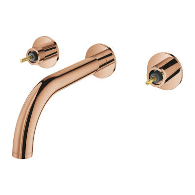 Grohe Atrio Private Collection 3 Delikli Ankastre Lavabo Bataryası (Sıva Üstü Grubu) Parlak Bakır 20587DA0 - 2