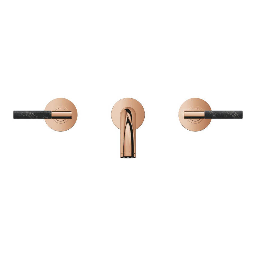 Grohe Atrio Private Collection 3 Delikli Ankastre Lavabo Bataryası (Sıva Üstü Grubu) Parlak Bakır 20587DA0 - 9