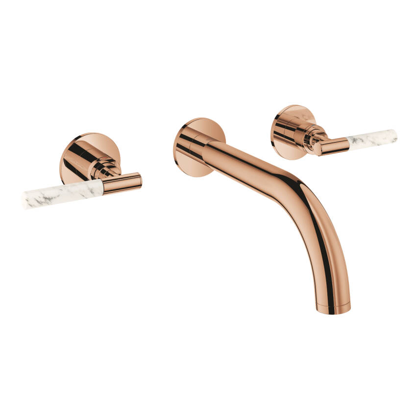 Grohe Atrio Private Collection 3 Delikli Ankastre Lavabo Bataryası (Sıva Üstü Grubu) Parlak Bakır 20587DA0 - 11