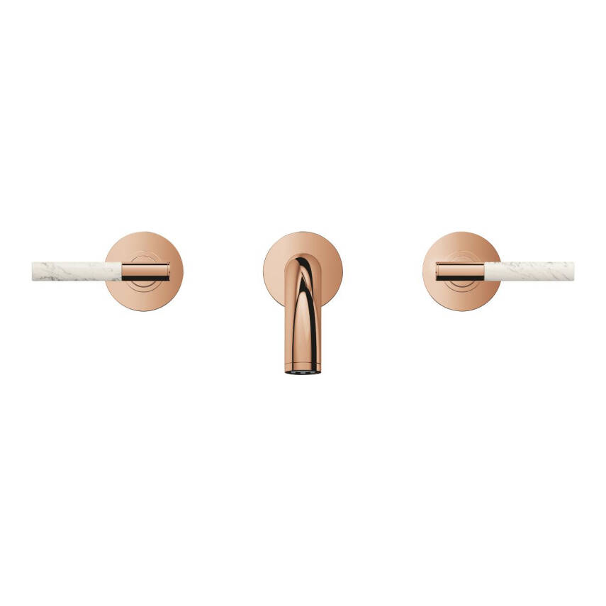 Grohe Atrio Private Collection 3 Delikli Ankastre Lavabo Bataryası (Sıva Üstü Grubu) Parlak Bakır 20587DA0 - 13